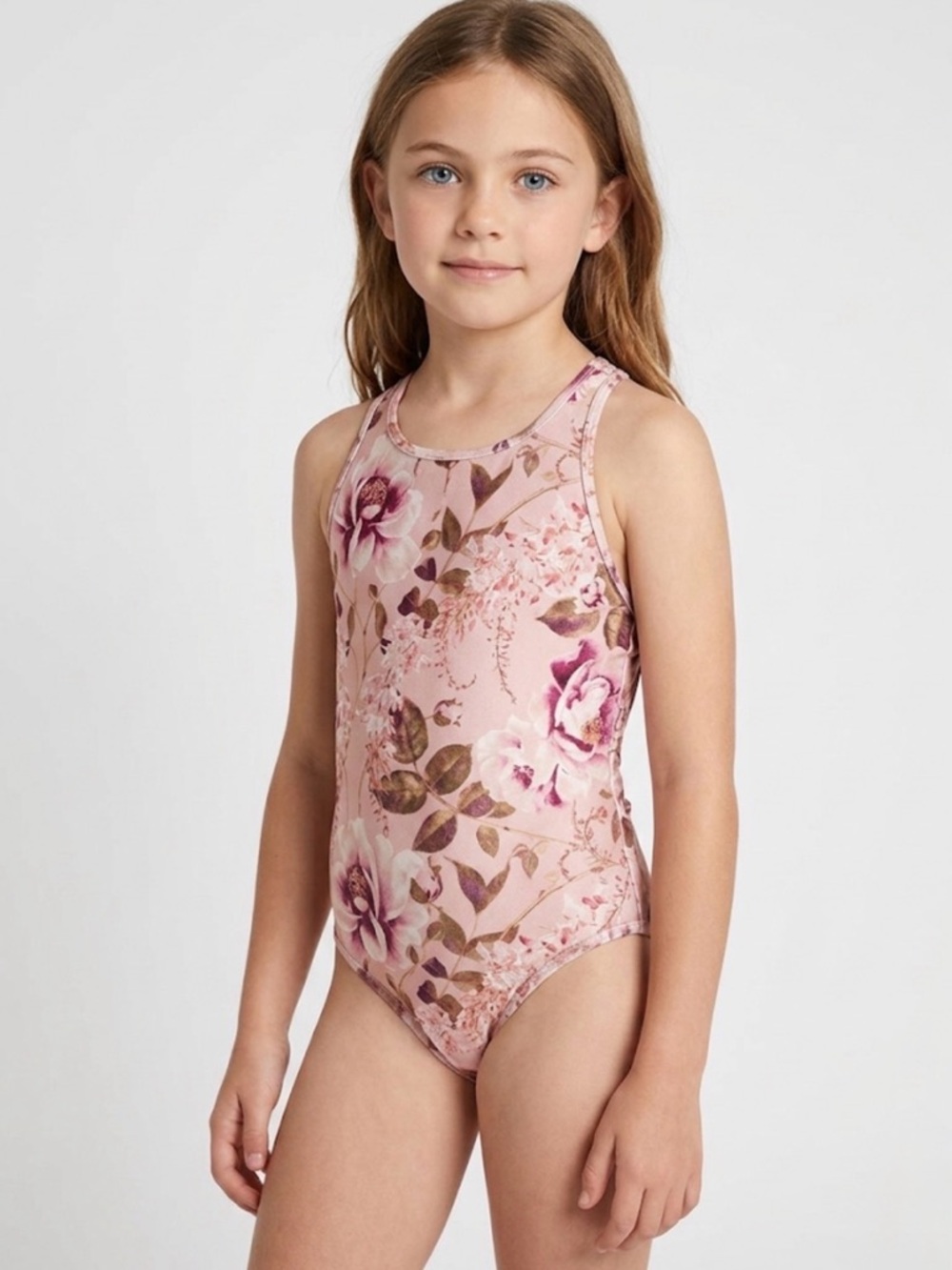 Zimmermann Kids Rosa Racer One Piece Swimsuit